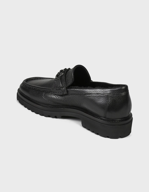 мужские черные Лоферы Roberto Serpentini RSHO3348MO-black - фото-2