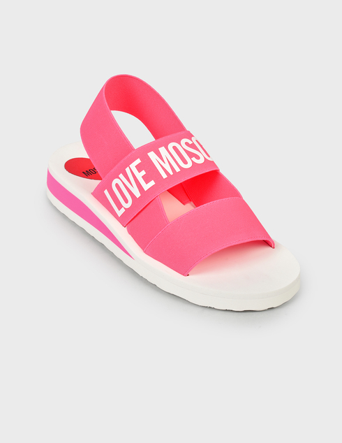 розовые Босоножки Love Moschino 16033-pink