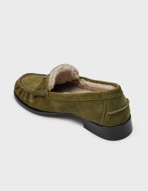 женские зеленые Лоферы Casadei 305-green - фото-2