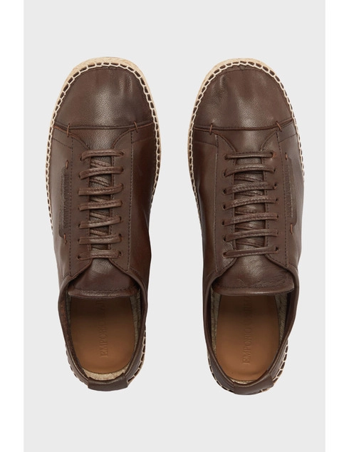 мужские коричневые Эспадрильи Emporio Armani EMPORIO_ARMANI_11410 - фото-2