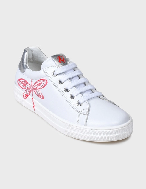 Naturino Dance-zip-bianco-argento-rosa-white фото-1