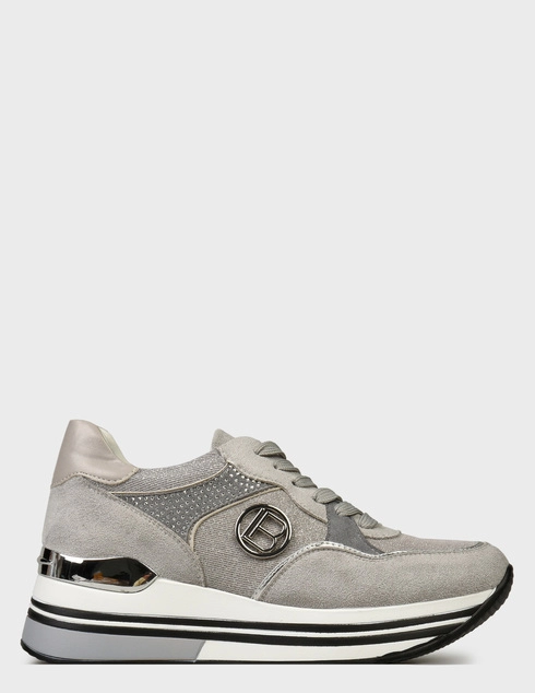 женские серые текстильные Кроссовки Laura Biagiotti 8014-grey_gray - фото-5