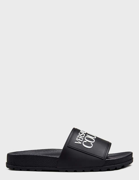 женские черные резиновые Шлепанцы Versace Jeans Couture 76VA3SQ2-71353_black - фото-5