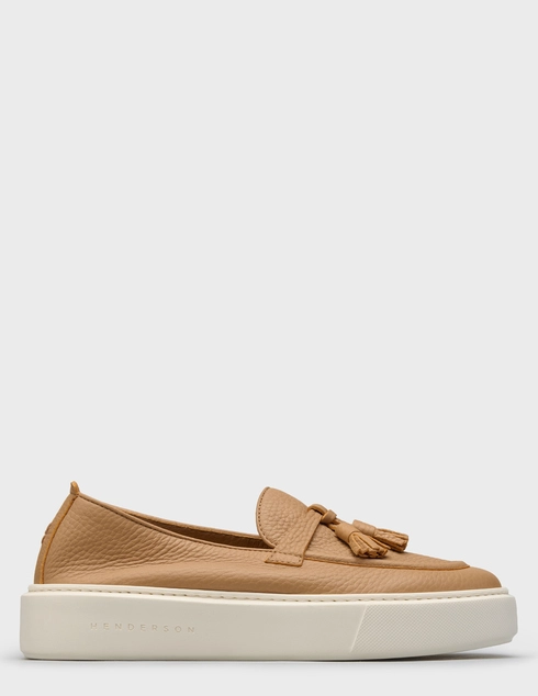 женские коричневые кожаные Лоферы Henderson Baracco sofia-F2_brown - фото-5