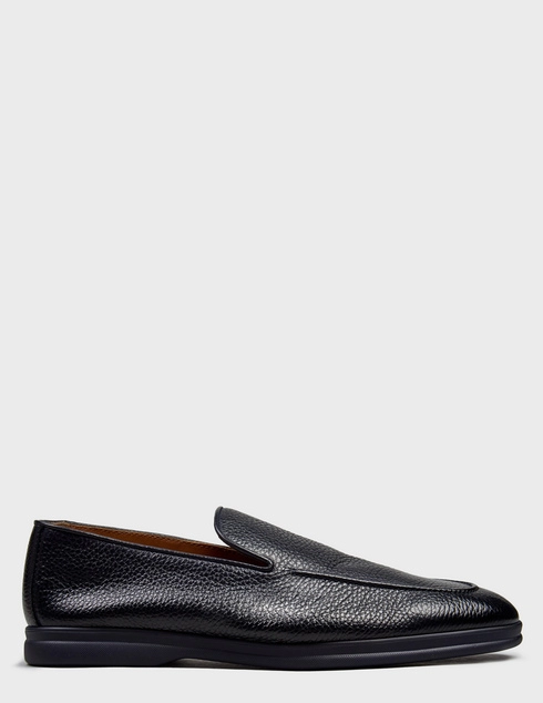 мужские черные кожаные Туфли Doucal'S 3170_black - фото-5