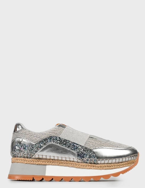 женские серебряные Кроссовки Gioseppo AGR-43399-grey-silver - фото-6