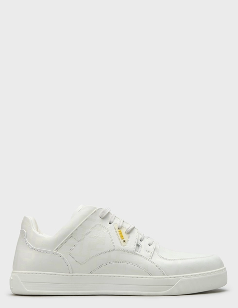 мужские белые кожаные Кеды Fendi 1207-А63Е-F15U4_white - фото-5
