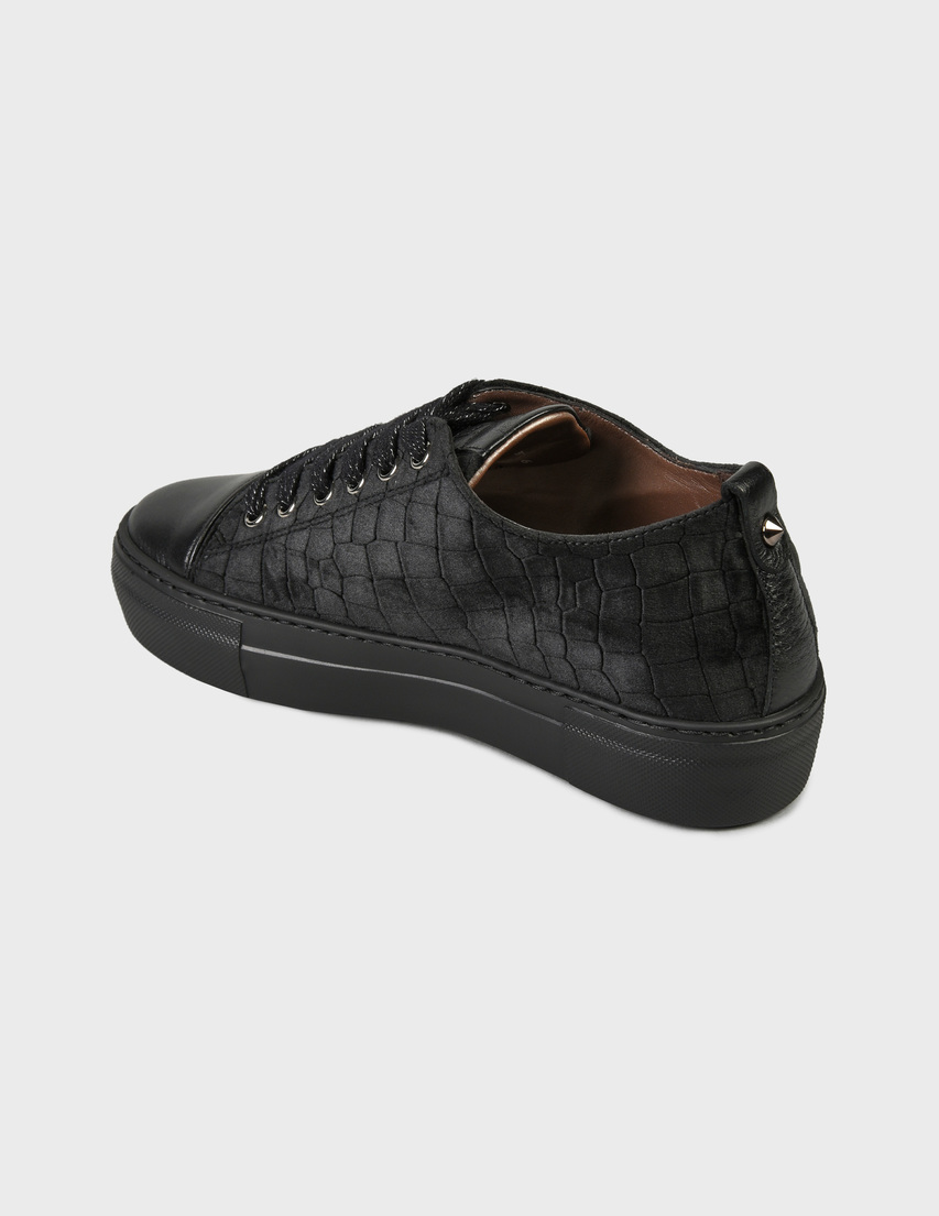 женские черные Кеды Pertini 202W30465D4 - фото-2