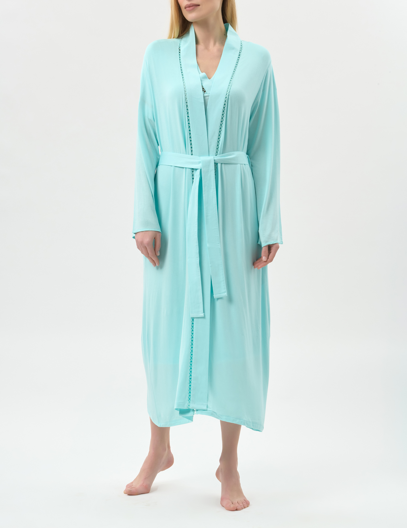 

Халат, Бирюзовый;голубой