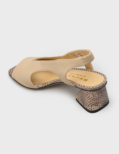 женские бежевые Босоножки Brunate 59730_beige - фото-2