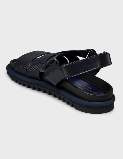 мужские синие Сандалии Giampiero Nicola 5650-blue - фото-2