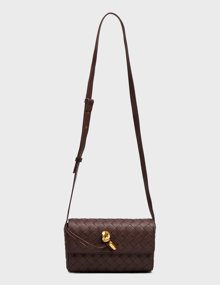Borse in Pelle 990-5B-black-and-brown_BROWN фото-2