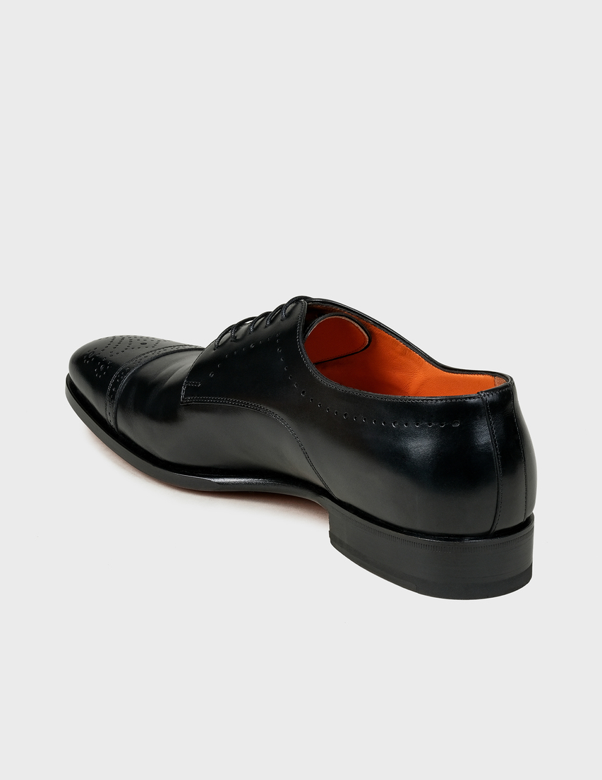 мужские черные Дерби Santoni Sant-AW19-20-MCLG16479JC6IOBRN01-black - фото-2