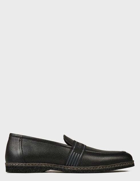 мужские черные кожаные Туфли Giampiero Nicola L40224_black - фото-5