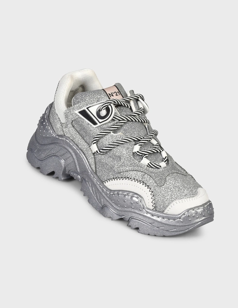 серебряные Кроссовки N°21 №21-0109SILV-silver