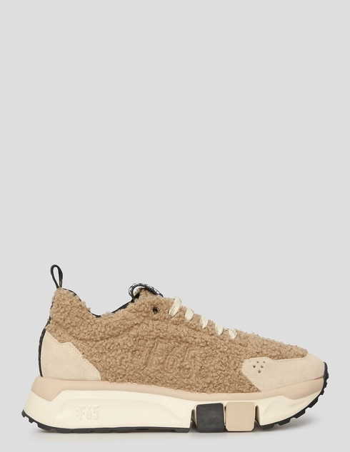 женские бежевые текстильные Кроссовки Fabi F65 FD9061X-55063_beige - фото-5