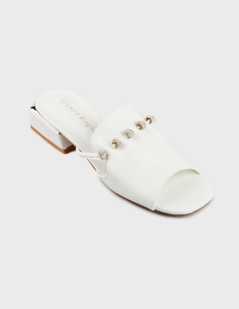 белые Шлепанцы Laura Biagiotti 9015_white
