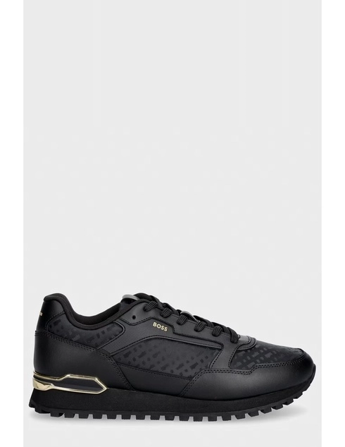 мужские черные текстильные Кроссовки Boss HUGO_BOSS_11849 - фото-5