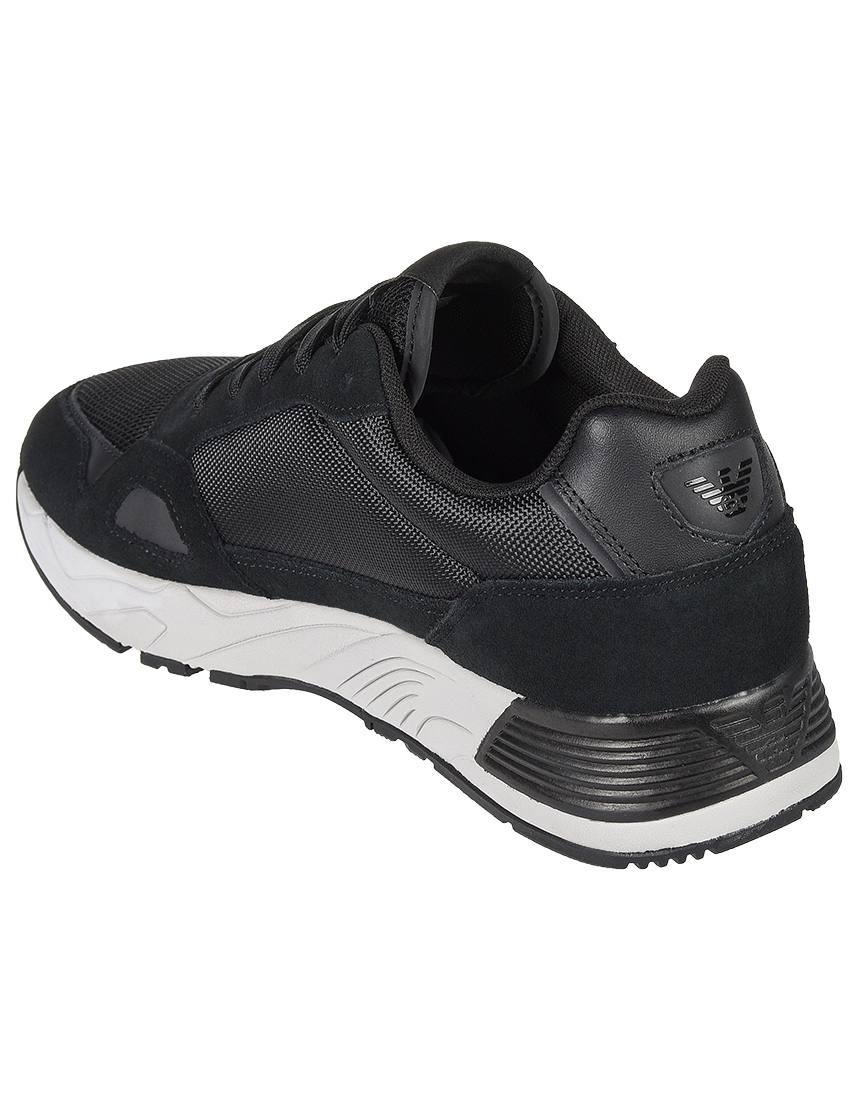 мужские черные Кроссовки Emporio Armani AGR-245-697-black - фото-2