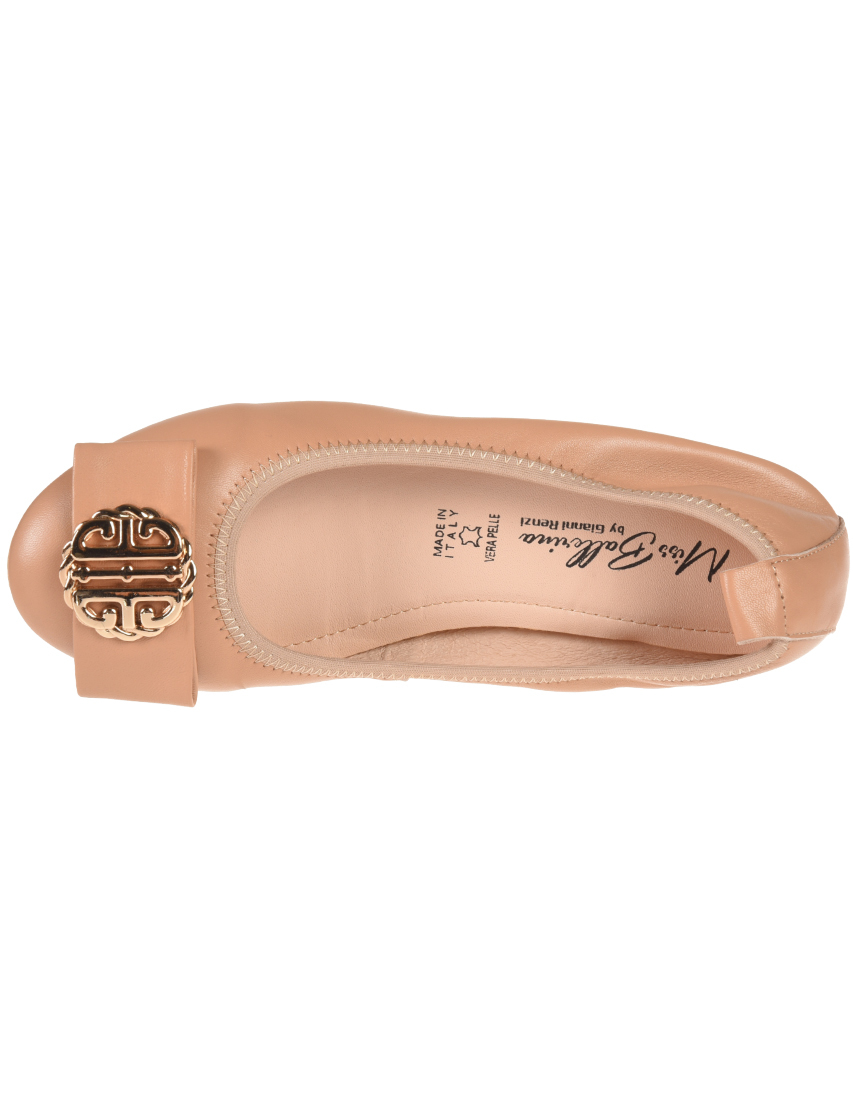 бежевые женские Балетки Gianni Renzi 1084_beige 5015 грн