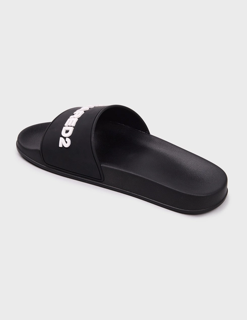 мужские черные Шлепанцы Dsquared2 0085-black - фото-2