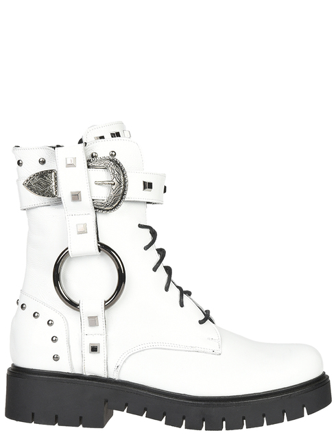 женские белые лакированные Ботинки L'Estrosa F10_white - фото-5