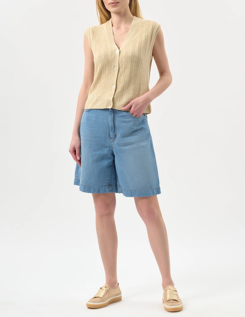 Шорты Weekend Max Mara WKDOZONO-006-CHIARI-VINTAGE_blue_243376