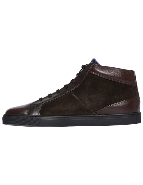 мужские коричневые Кеды Moreschi AGR-S42539-BROWN-ЖД000022625 - фото-2