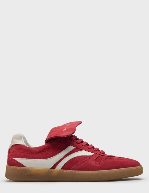 мужские красные замшевые Кеды Iceberg AGR-26EIU18090D - фото-5