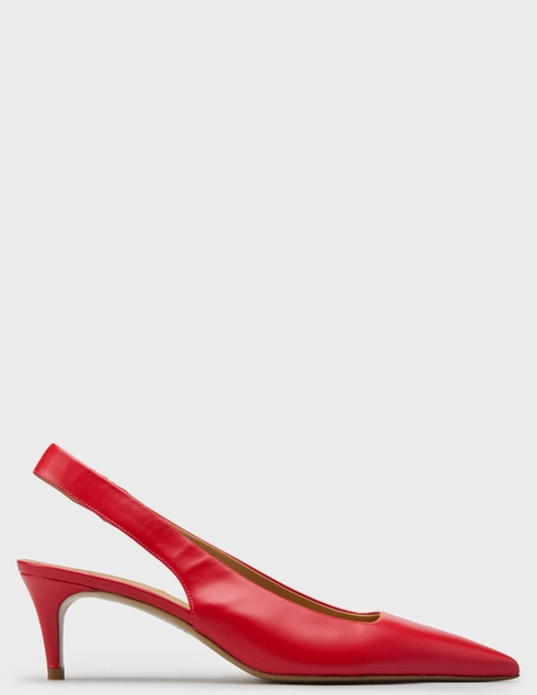 женские красные кожаные Босоножки Vittorio Virgili 6338-K-corallo_red - фото-5