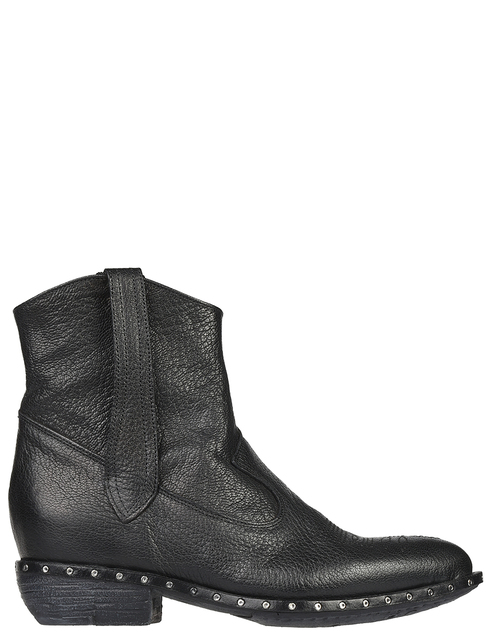 женские черные кожаные Ботинки L'Estrosa 1055_black - фото-5