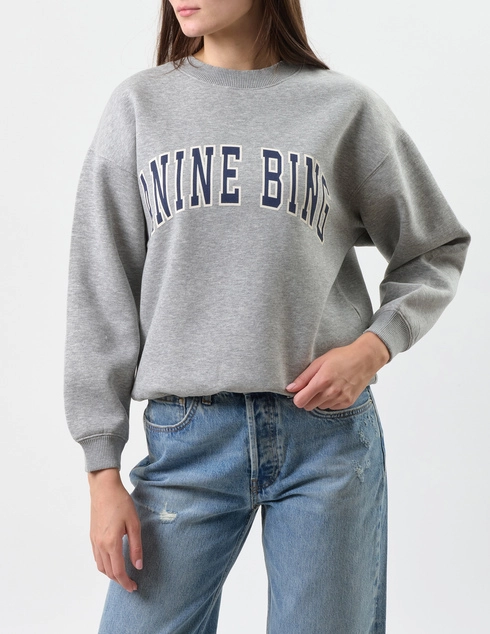 ANINE BING A-08-11531-GRM1-GREY WITH-NAVY_gray фото-3