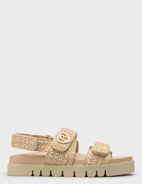 женские бежевые рафия Сандалии Tosca Blu SS2631-S313-C08_beige - фото-5