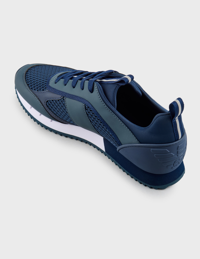 мужские синие Кроссовки Ea7 Emporio Armani AGR-027-813_blue1e - фото-2
