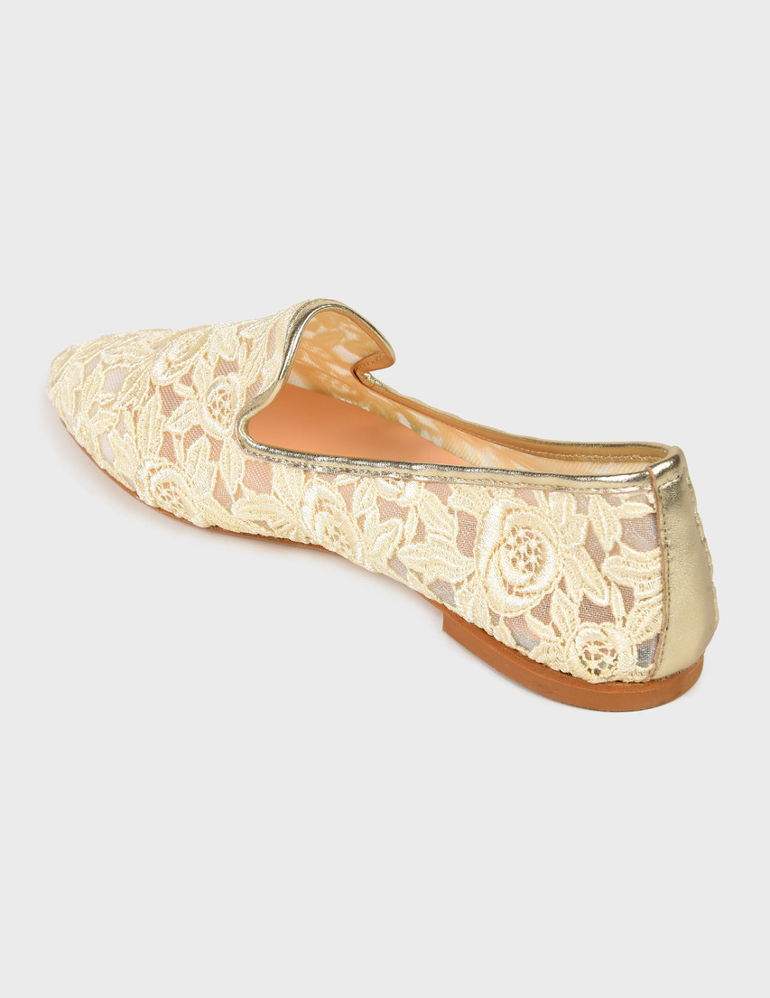 женские бежевые Туфли Ballerina 506-beige - фото-2