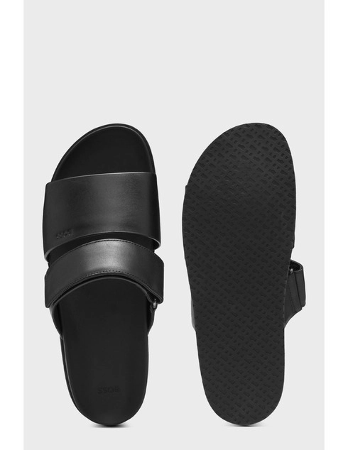 мужские черные Шлепанцы Boss HUGO_BOSS_11151 - фото-2