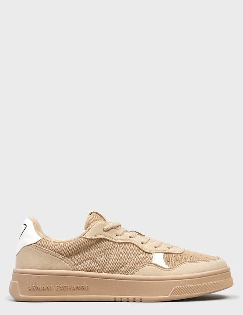 мужские бежевые текстильные Кеды Armani Exchange XUX148-XV804-00117_beige - фото-5