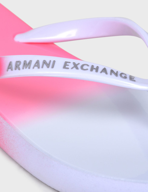 женские белые резиновые Пантолеты Armani Exchange XDQ007-XV319-N862-white - фото-5