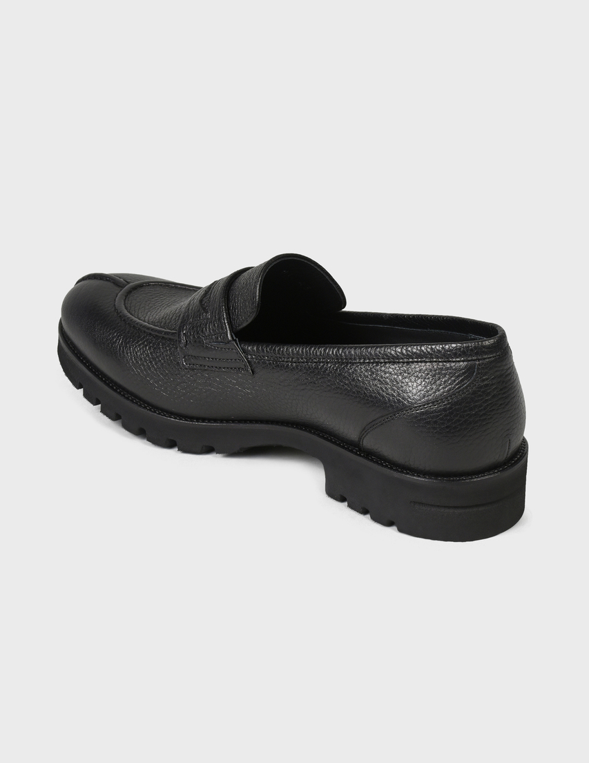 мужские черные Лоферы Roberto Serpentini RSHO3000-black - фото-2