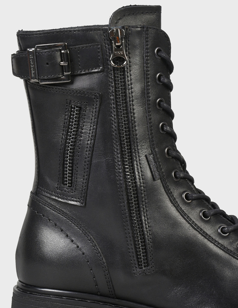 женские черные кожаные Ботинки Nero Giardini 117650-black - фото-5