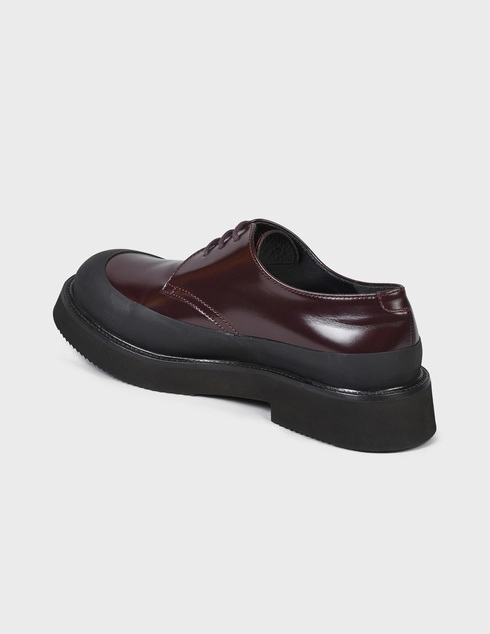 женские бордовые Дерби Celine 4667-bordo - фото-2