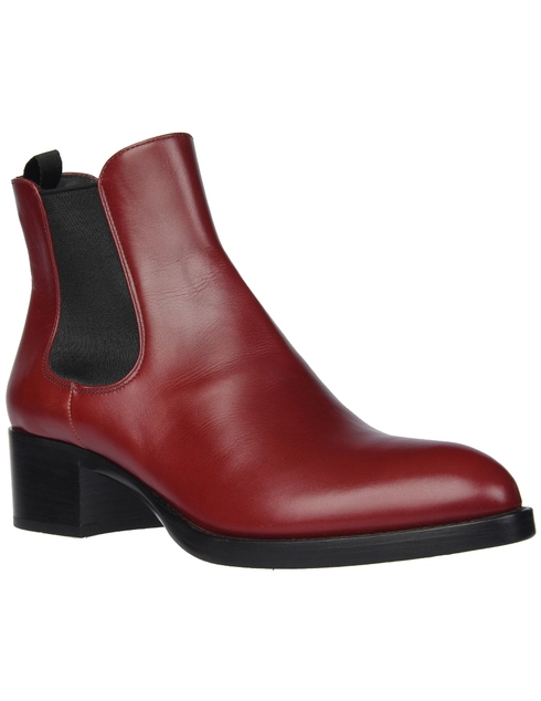бордовые Ботинки Prada PR8621_bordo