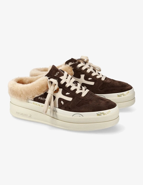 женские коричневые Кеды Premiata MICOL_7851M - фото-2