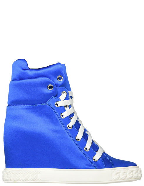 женские синие текстильные Сникерсы Casadei 558_blue - фото-5