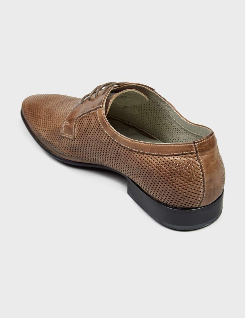 мужские коричневые Дерби Luigi Traini 43200_brown - фото-2