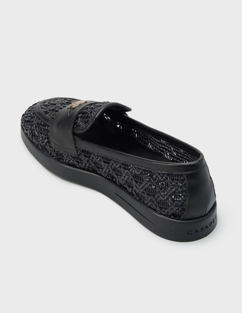 женские черные Лоферы Casadei 319_black - фото-2
