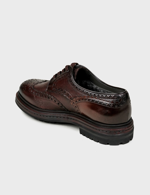мужские коричневые Дерби Santoni Sant-AW19-20-MGMG16231JL9ANOES55-brown - фото-2