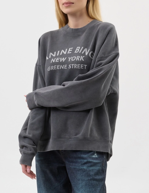 ANINE BING A-08-11728-WBL1-WASHED-BLACK_gray фото-3