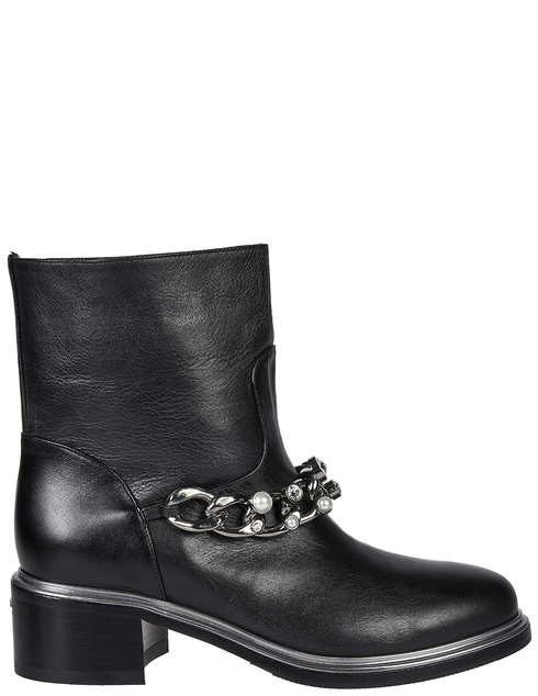 женские черные кожаные Ботинки Le Silla 6319-050-001-black - фото-5