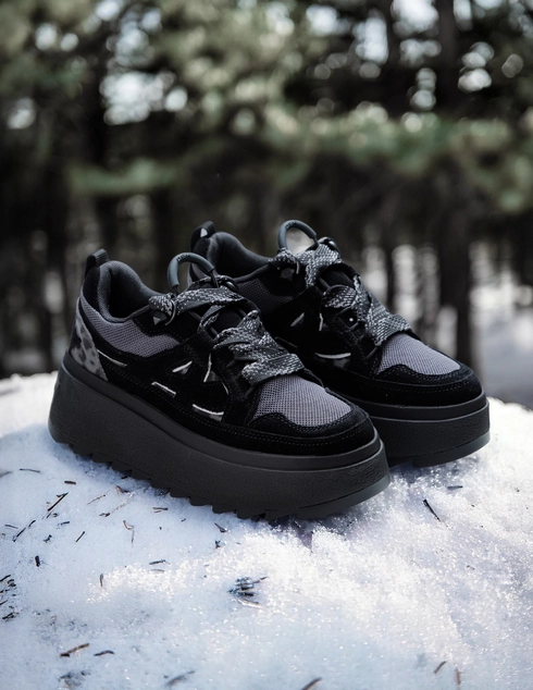 женские черные Кеды Ash MOVIE-002 - фото-6